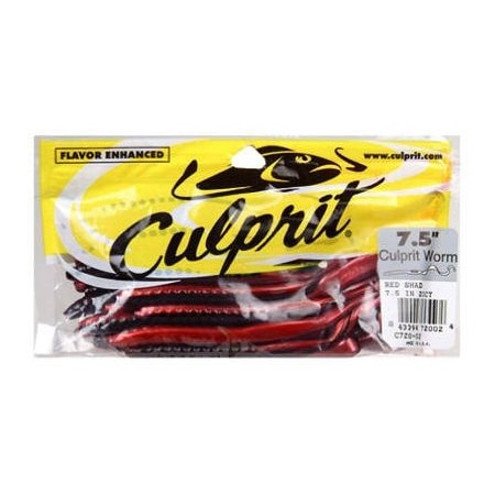 Big Rock Sports 18CT 75 RED Shad Worm C720-02